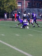 South Shore kicker boots extra point. 