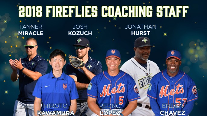 2018 Columbia Fireflies Coaching Staff
